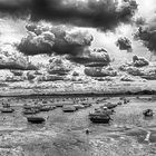 Sky, Clouds and the sea at low tide