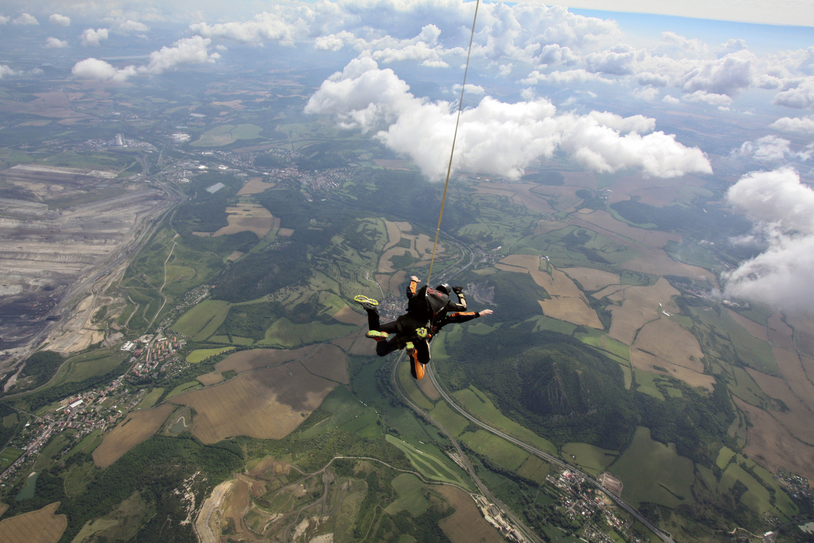 Sky divingfree fall from 4200m Höhe Foto & Bild sport, canon