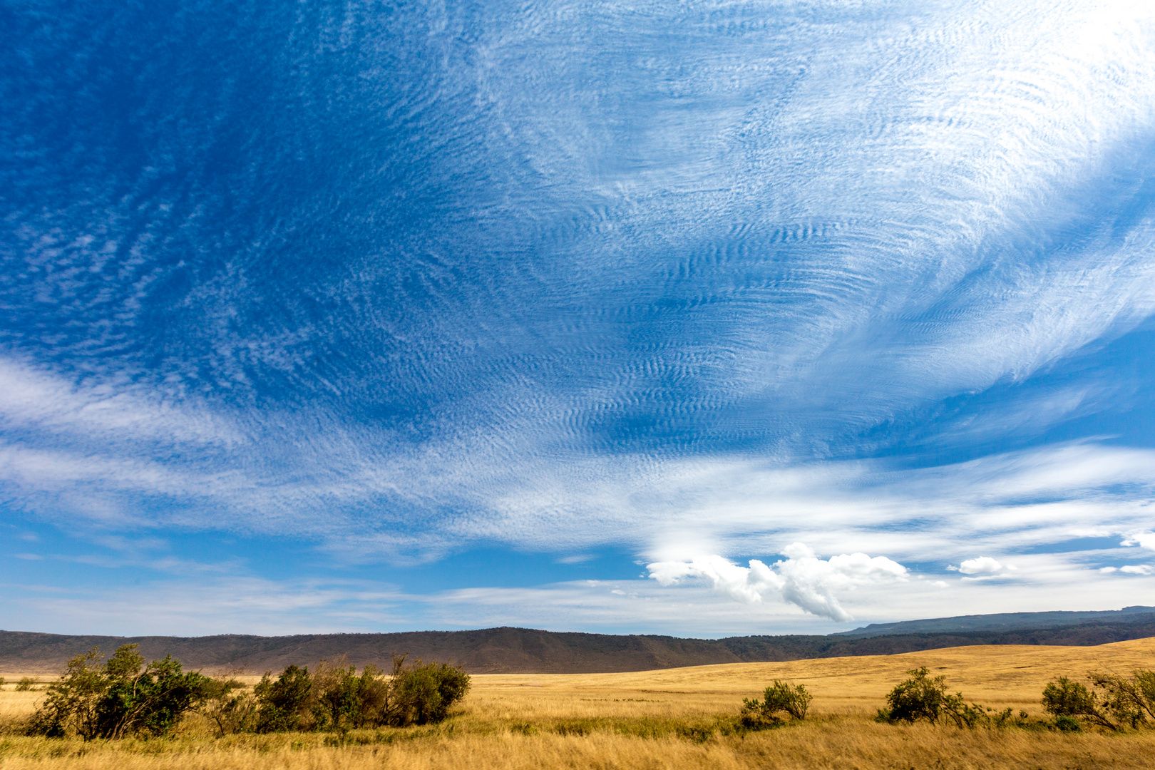 Sky in the Crater of Ngorongoro