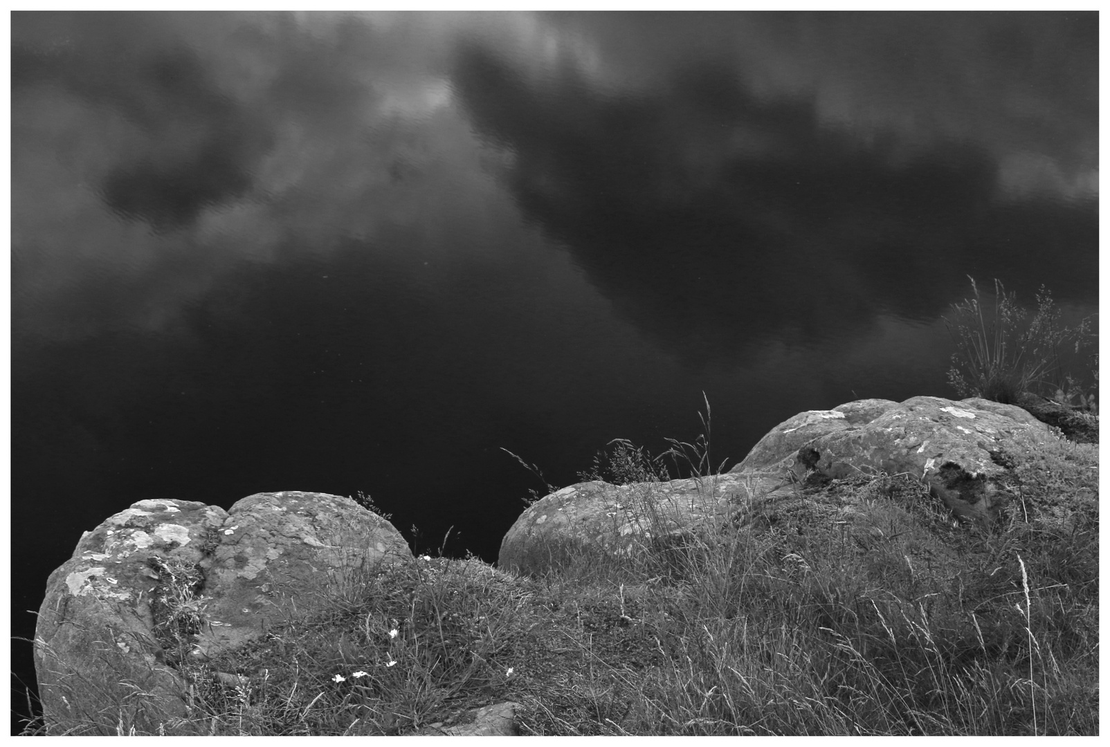 sky reflected 13 on crag lough