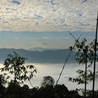 Sky vista in the early morning near Phongsali northeast of Laos