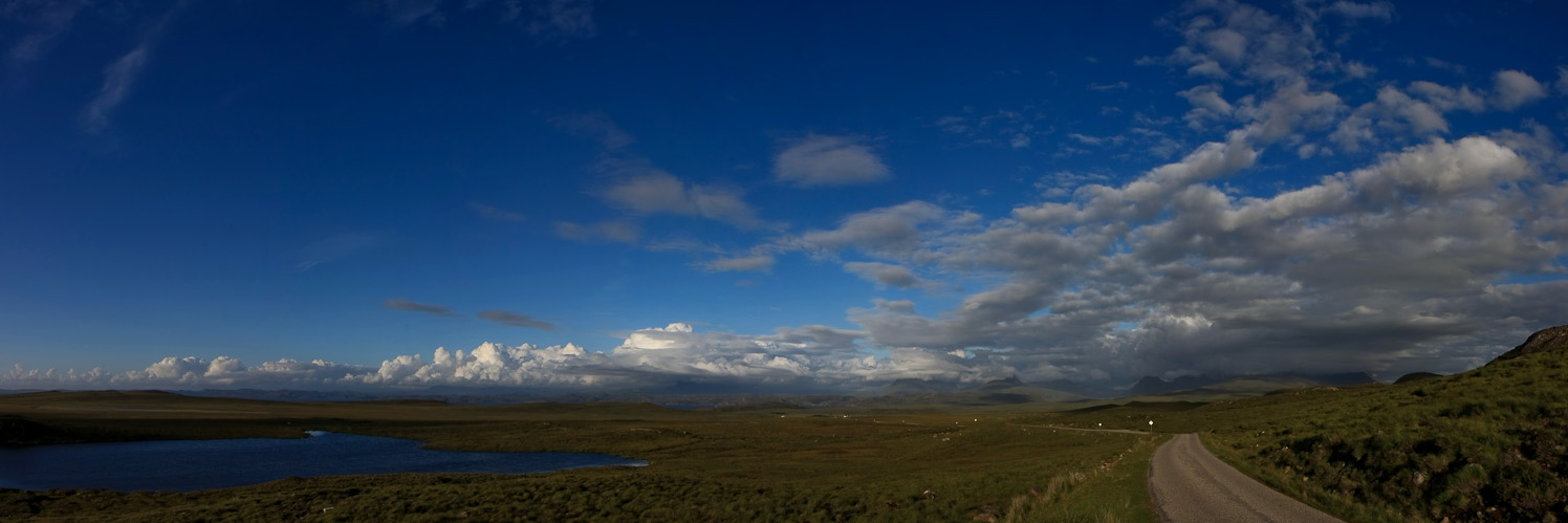 Skye over Assynt moutains