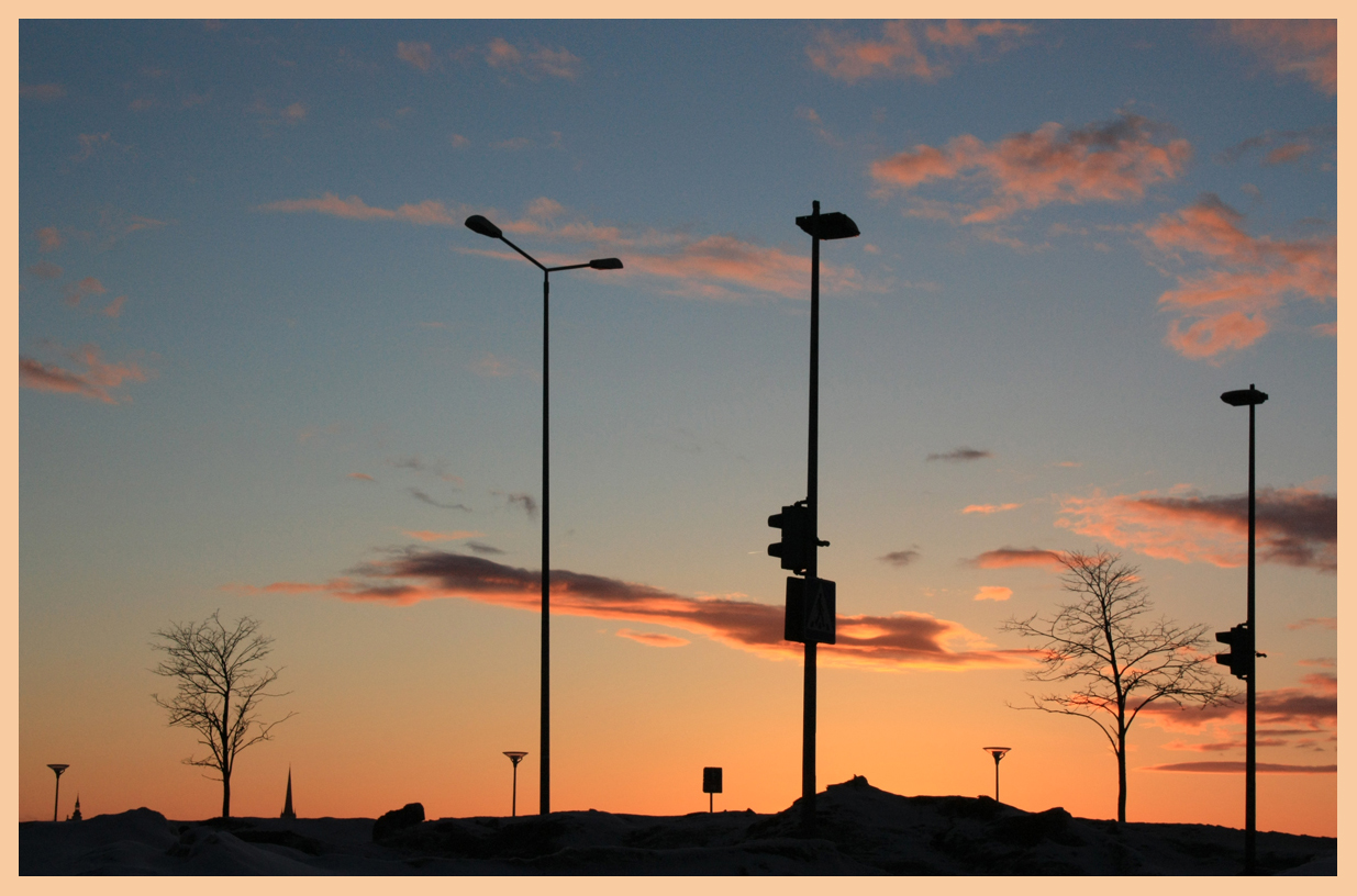 Sky.Lampposts.