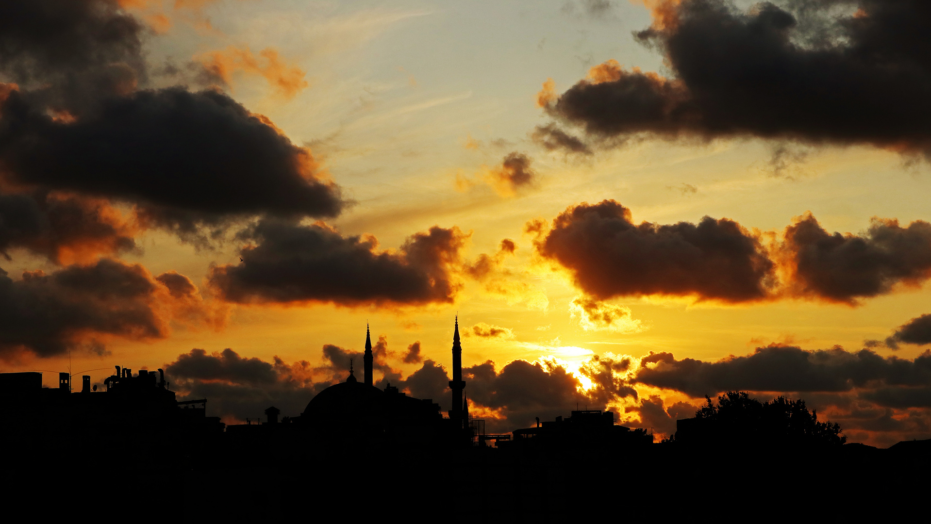  Skyline al tramonto,Istanbul