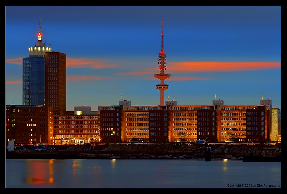 Skyline am Grasbrookhafen