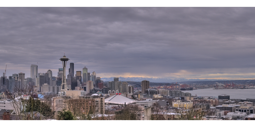 Skyline am Puget Sound