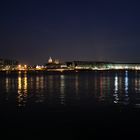 Skyline Amsterdam Centraal bei Nacht