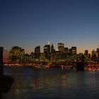 Skyline and Brooklyn Bridge