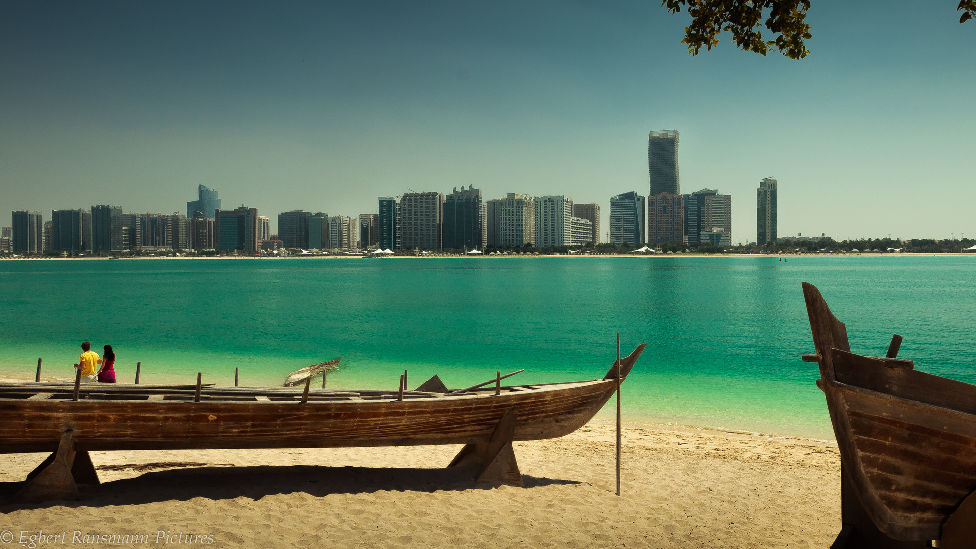 Skyline auf Abu Dhabi, Vereinigte Arabische Emirate