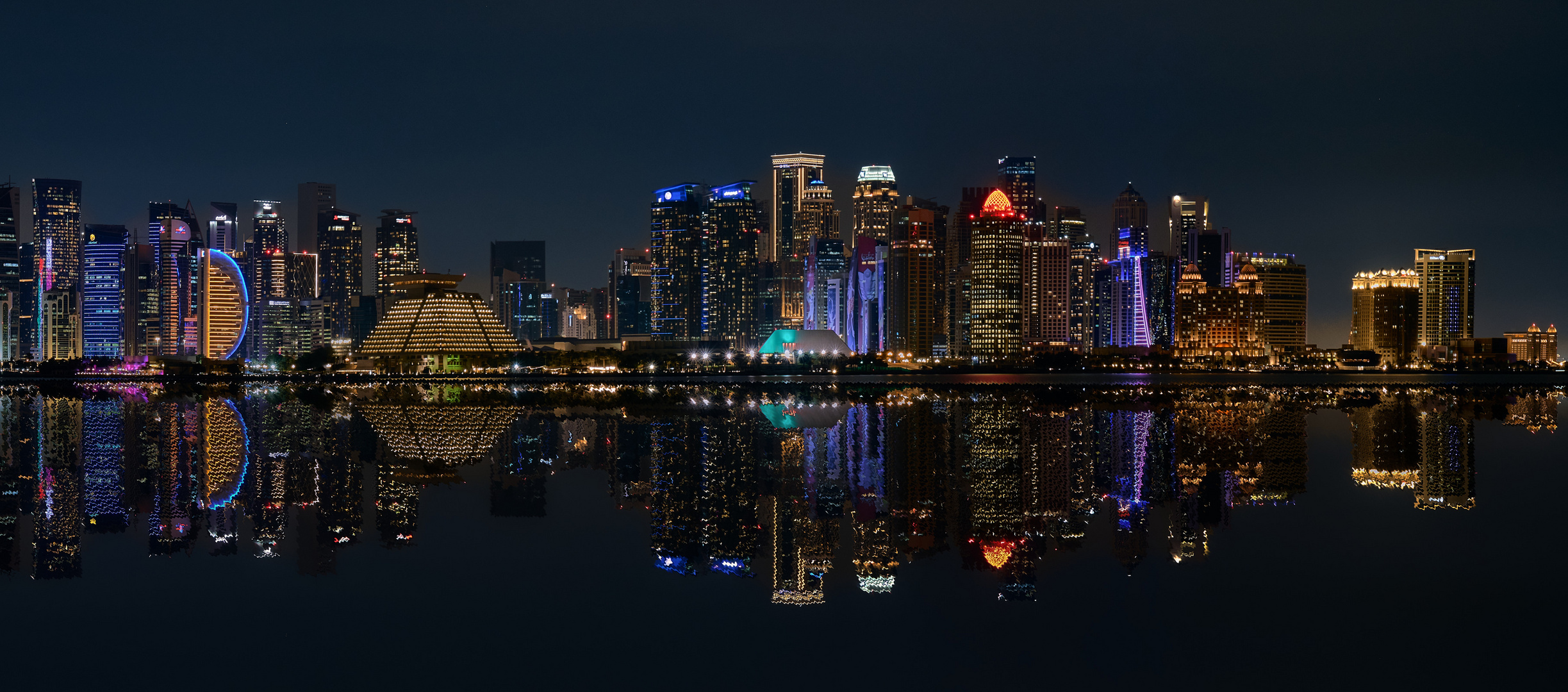 Skyline bei Nacht