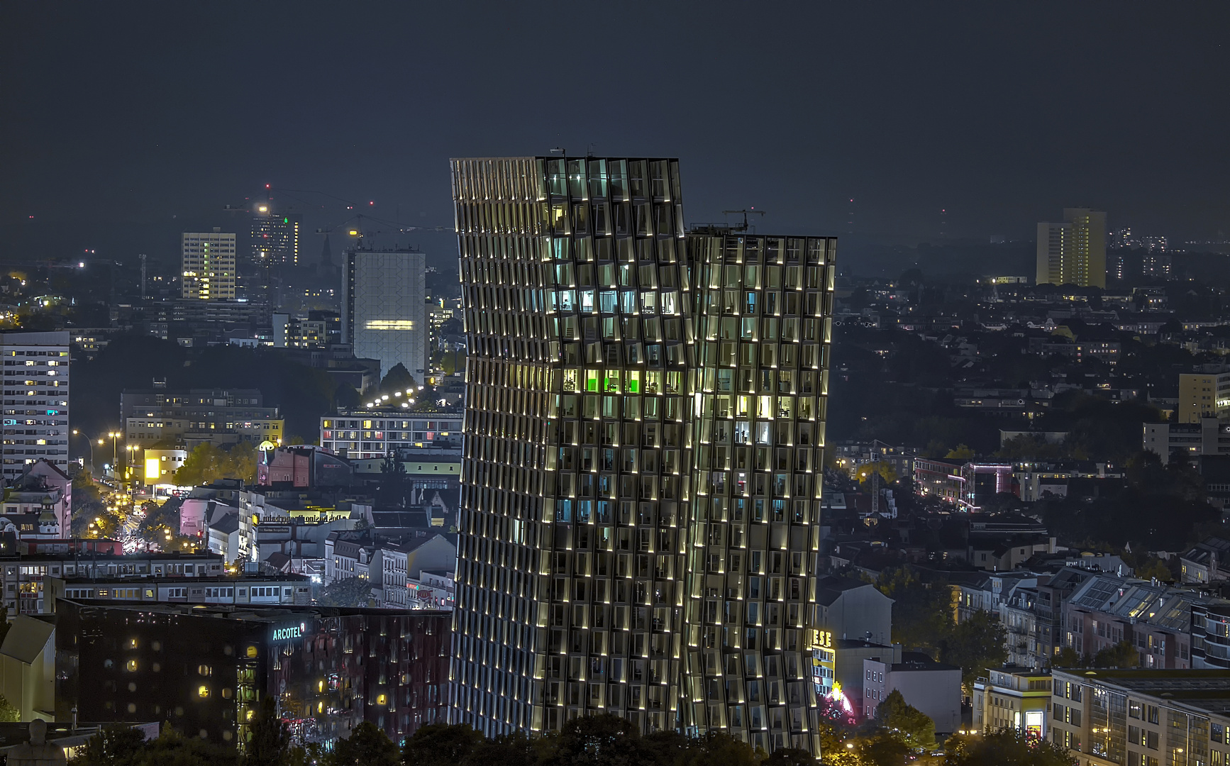 Skyline bei Nacht