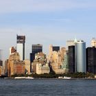 Skyline bei Tag von der Staten Island Ferry