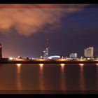 Skyline Bremerhaven gesten Nacht