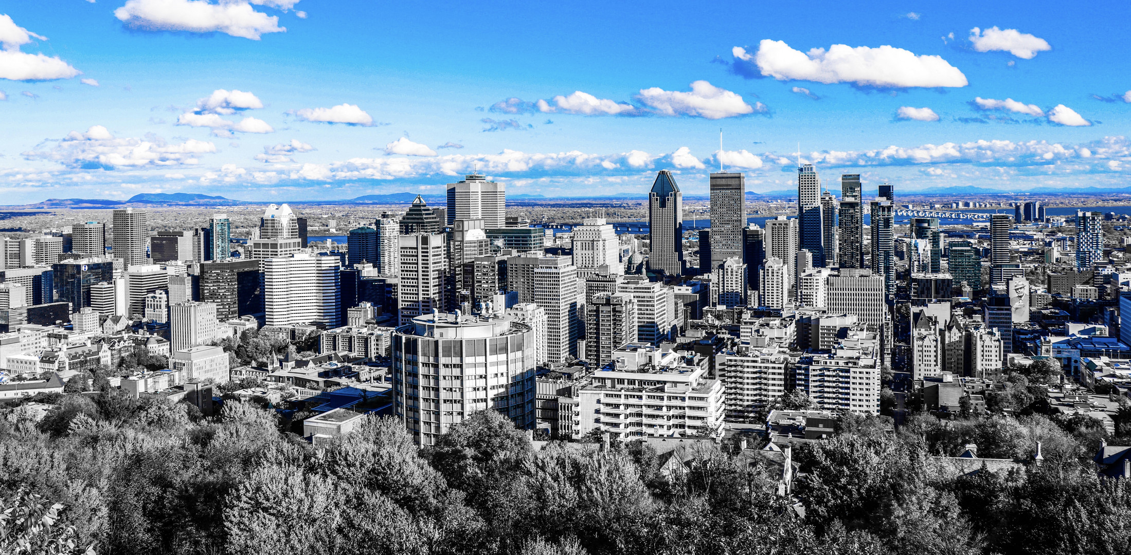 Skyline de Montréal,Kanada-Quebec