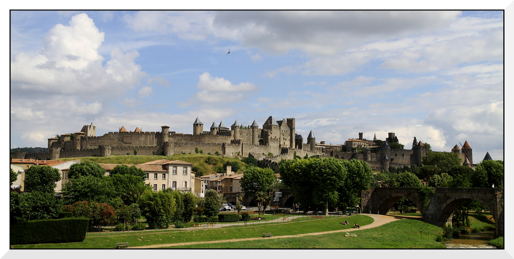 Skyline der Cité von Carcassonne