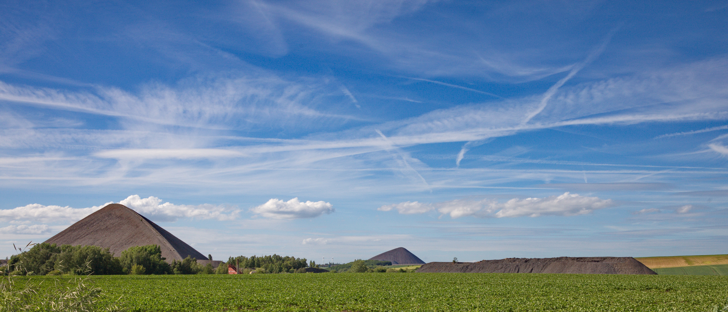 Skyline der Denkmale des Kupfererzbergbaues im Mansfelder Land