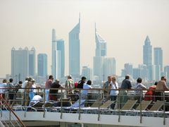 Skyline Dubai von Bord...