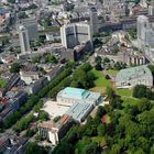 Skyline Essen aus dem Heli