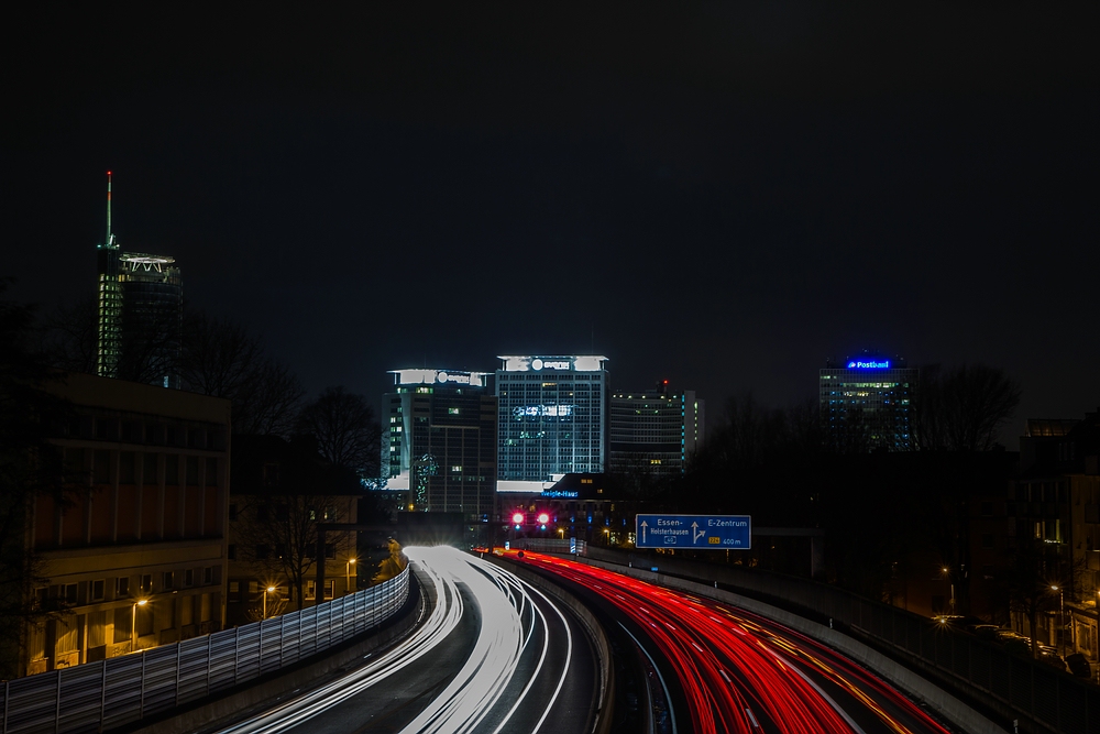 Skyline Essen von der A 40