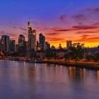 Skyline Frankfurt am Main nach den Sonnenuntergang/Skyline Frankfurt am Main after the sunset