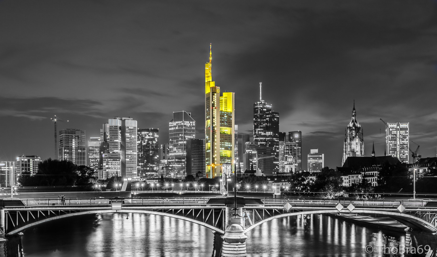 Skyline Frankfurt am Main (S/W)