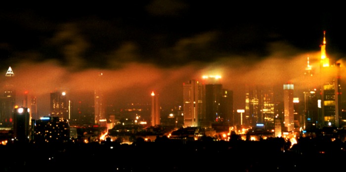 Skyline Frankfurt bei Nacht