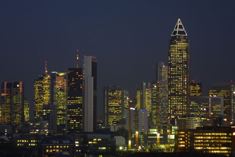 Skyline Frankfurt bei Nacht