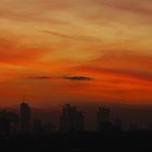 Skyline Frankfurt bei Sonnenuntergang