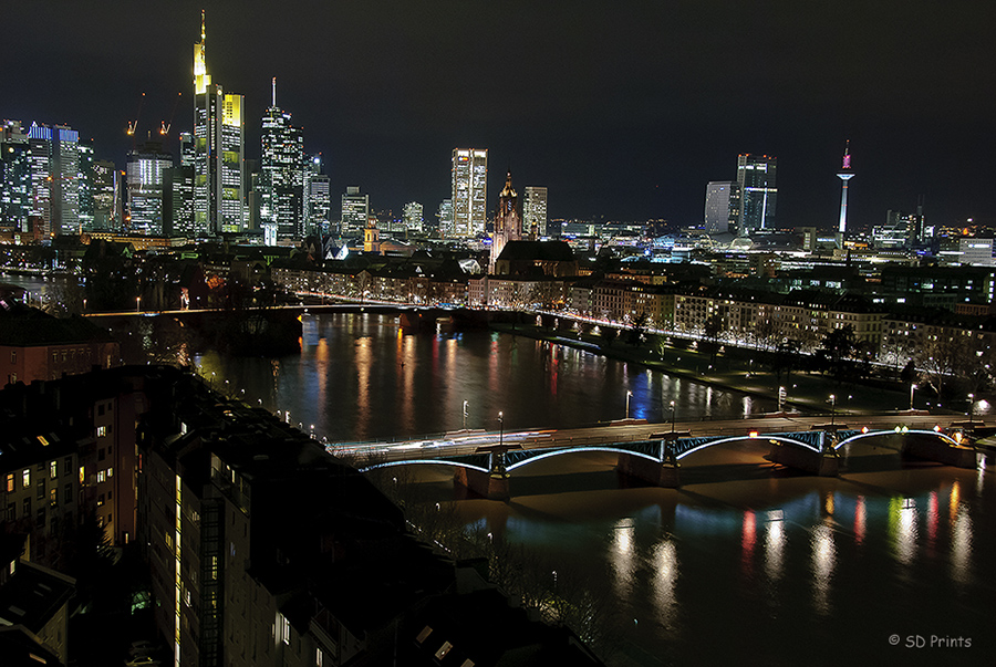 Skyline Frankfurt by night