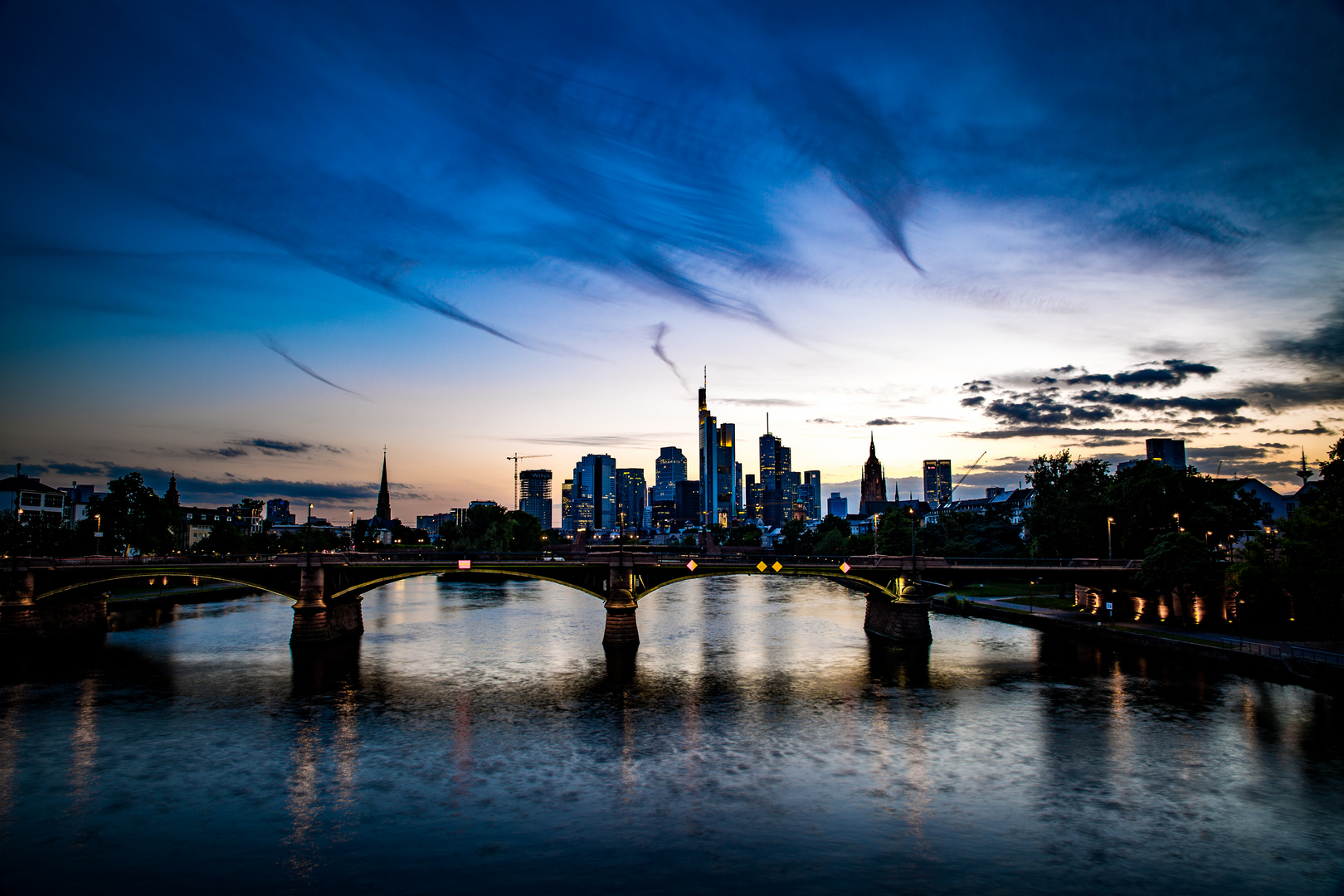 Skyline Frankfurt Dreiviertel 9