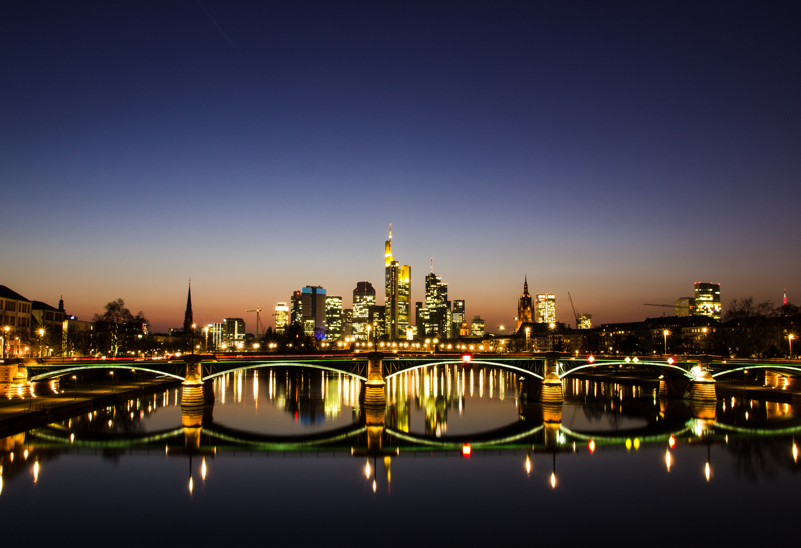 Skyline Frankfurt März 2016