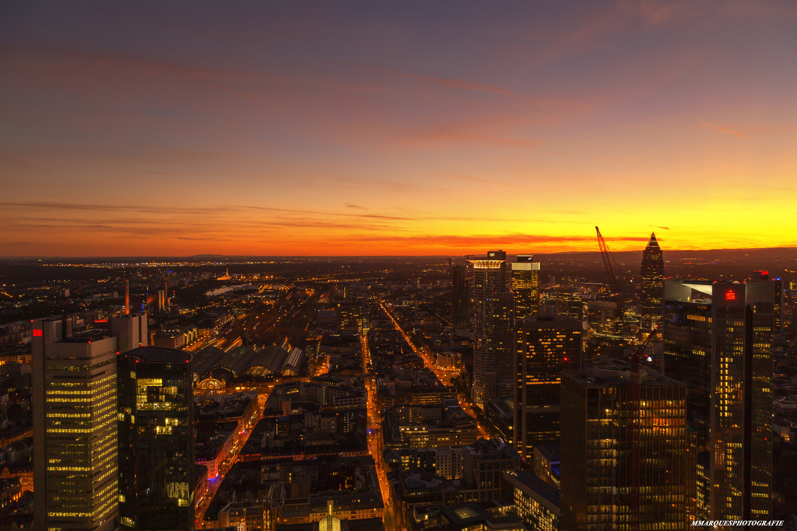 Skyline Frankfurt von oben