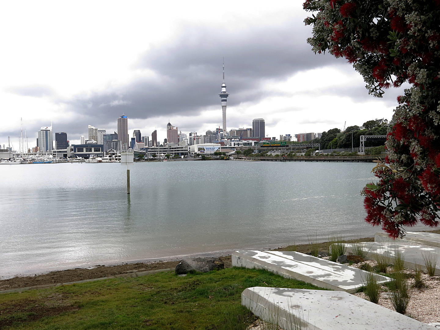 Skyline, gesehn vom Hafen