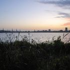 Skyline Hamburg von der Außenalster in die Innenstadt!