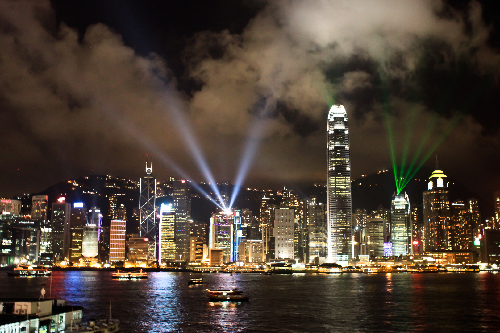 Skyline HongKong night