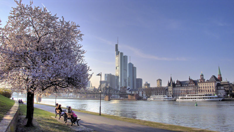 Skyline im Frühling