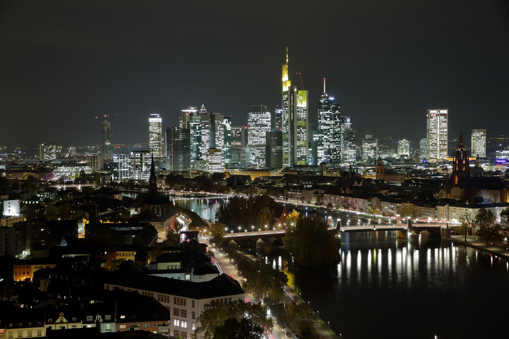 Skyline in the dark