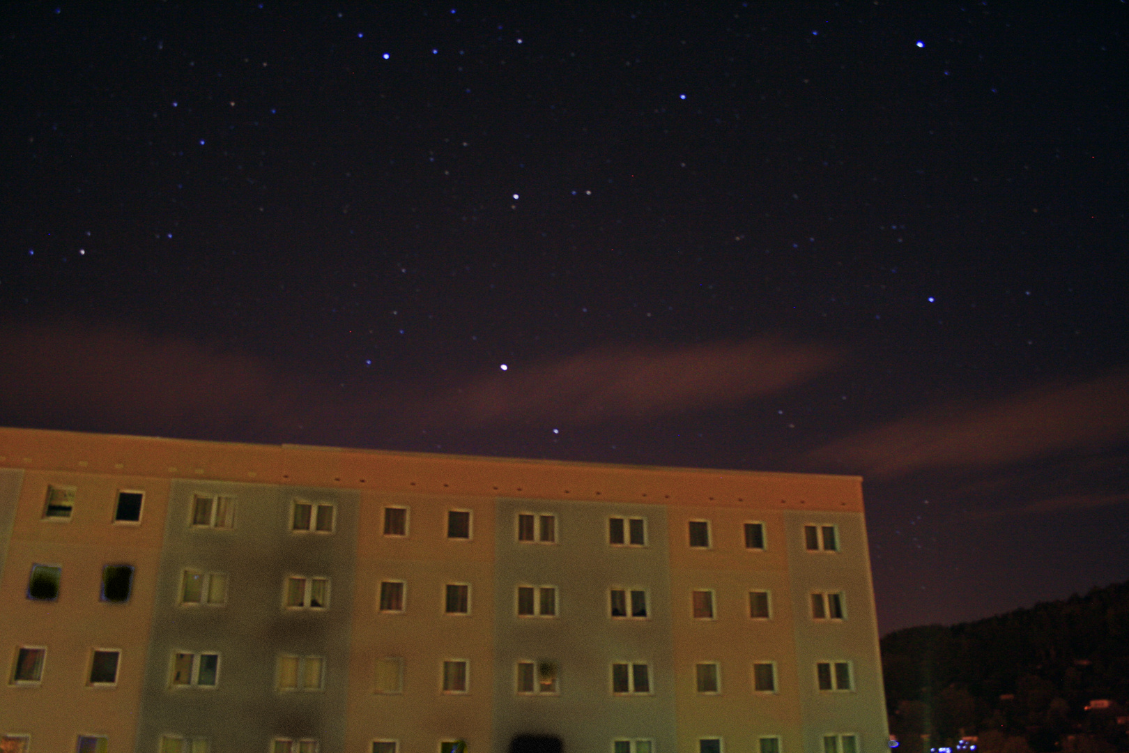 skyline in the night