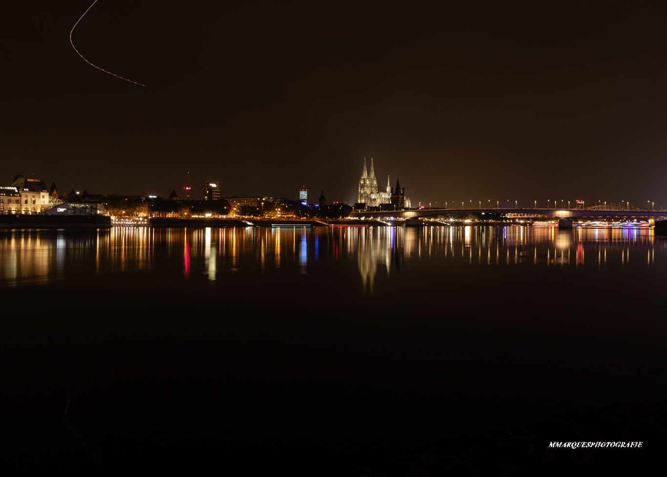 Skyline Köln bei Nacht