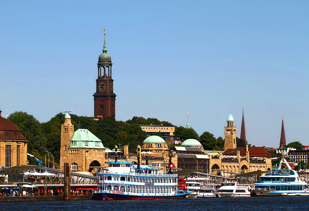 Skyline Landungsbrücken