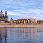 Skyline Magdeburg im ND 1000 Langzeitlicht