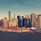 Skyline Manhattan aus Helikopter Sicht