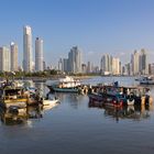 Skyline mit Fisscherboote