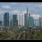 Skyline mit Frankfurt Hbf