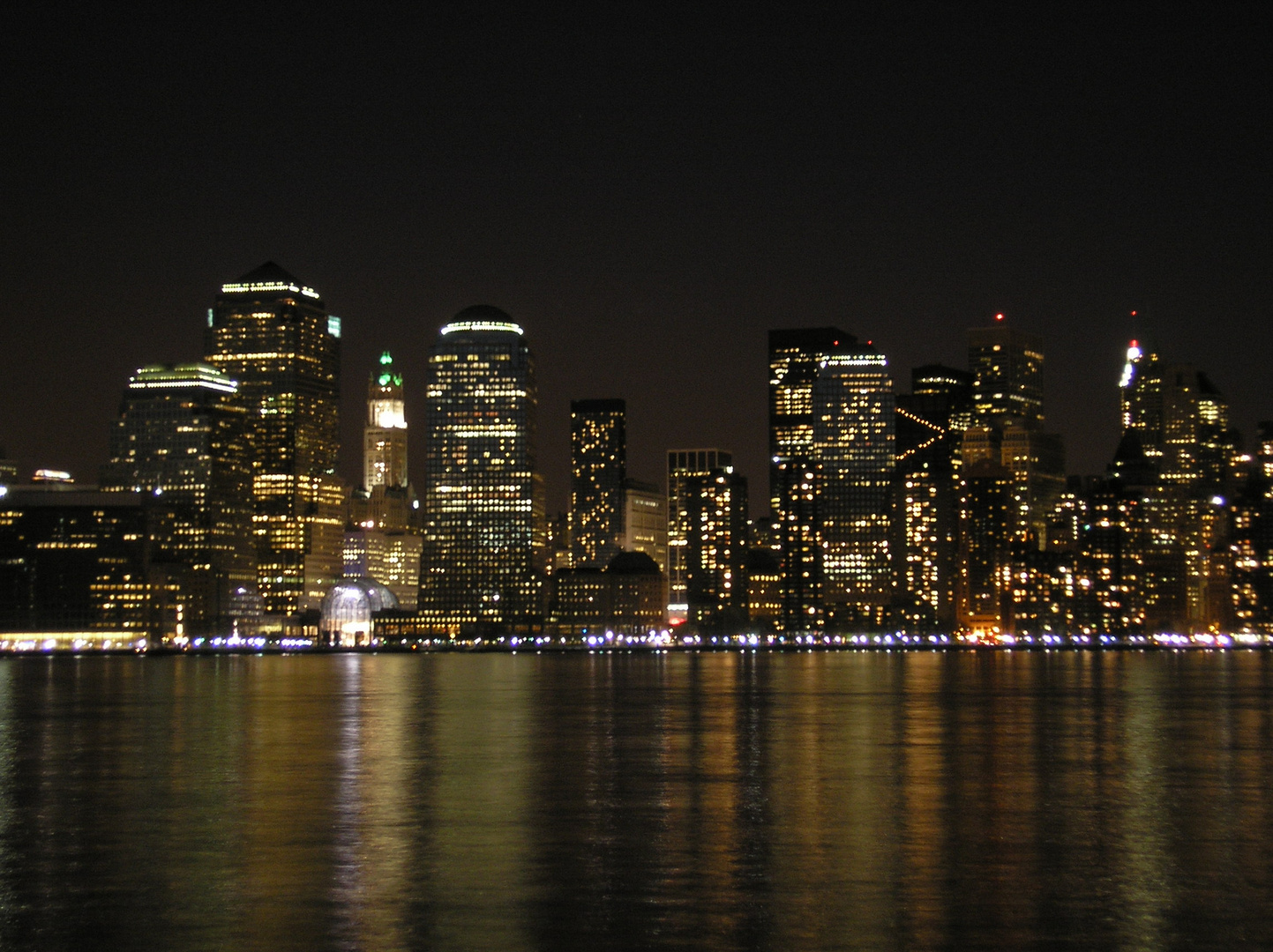 Skyline New York Bei Nacht Foto Bild North America United States New York State Bilder Auf Fotocommunity