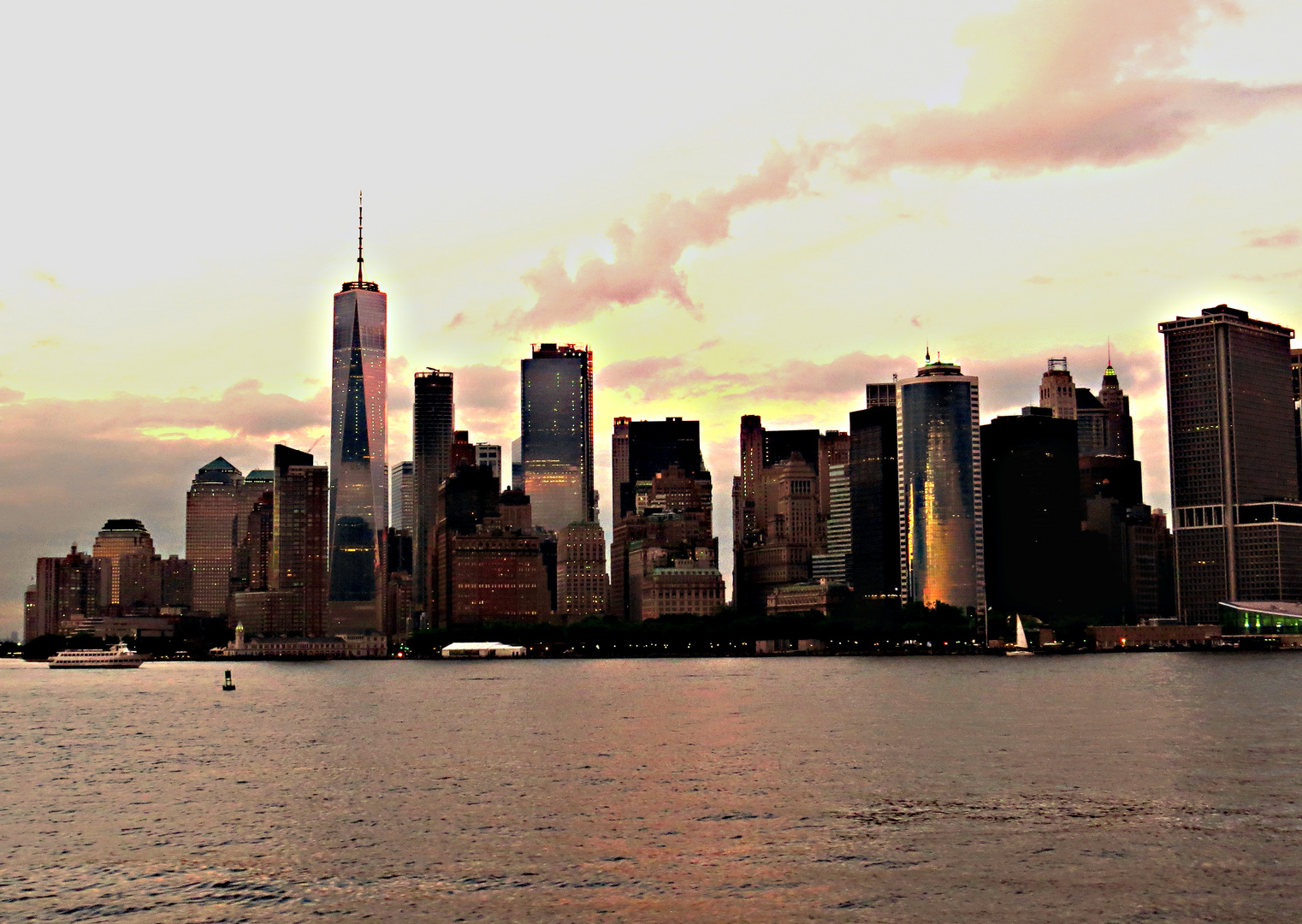 Skyline New York in the evening