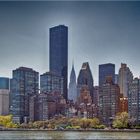 Skyline New York von Roosevelt Island aus gesehen