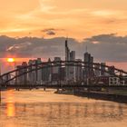 Skyline of Frankfurt - Sunset