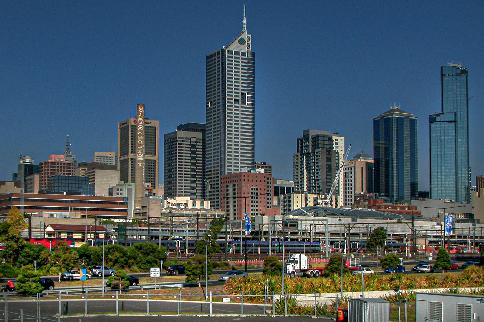 Skyline of Melbourne city