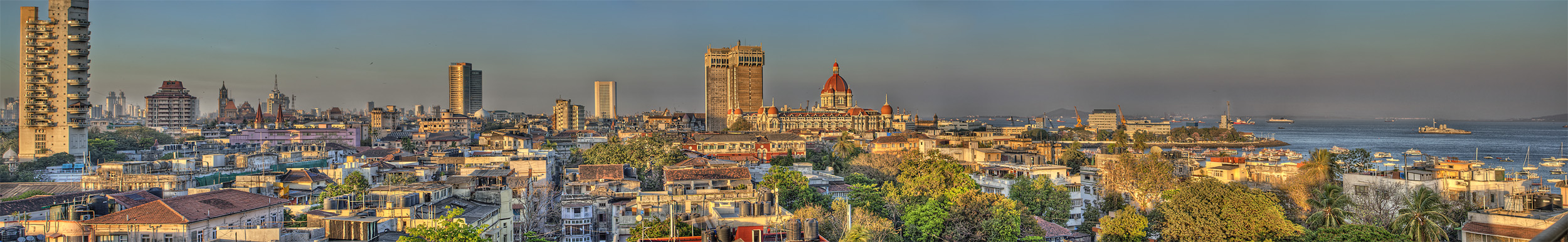 Skyline of Mumbai/India at sunset I